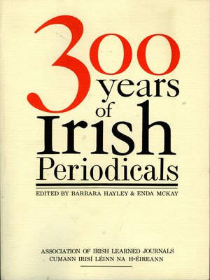 cover image of Three Hundred Years of Irish Periodicals
